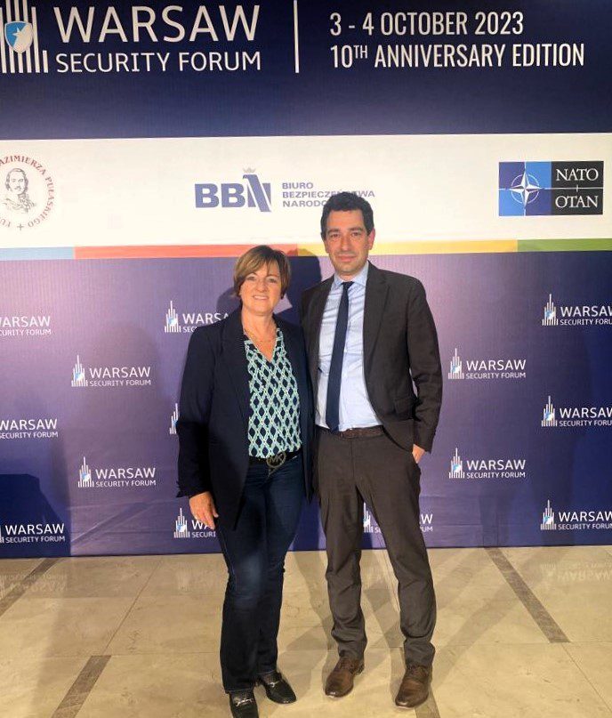 Tamás Boros and Réka Szemerkényi had the pleasure of attending the Warsaw Security Forum
